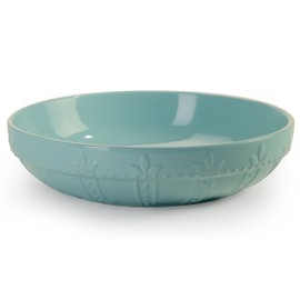 Signature Housewares Sorrento Collection Large Pasta Bowl, 12-Inch, Aqua