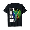 Jamaican and South African Mix Heritage Flag DNA T-Shirt