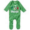 Purple Print House Mexico Flag Football Romper Suit Mexican Soccer
