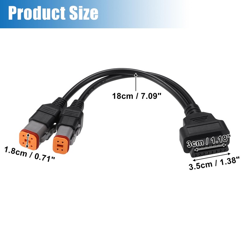 QUARKZMAN 16 Pins to 4 Pins 6 Pins Motorcycle OBD