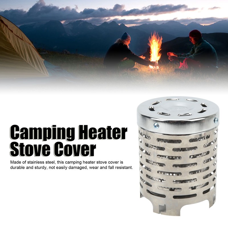 Camping Mini Heater Cover Portable Stainless Steel Camping Tent Heating