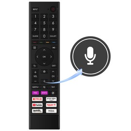 AULCMEET ERF3H80H Voice Replace Remote Control Compatible with Hisense LED TV Remote 43A7GQ 50A7GQ 55A7GQ 65A7GQ 75A6G 70A6G 65A6G 60A6G 55A6G 50A6G 43A6G