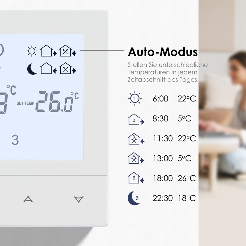 Beok Thermostat Underfloor Heating Water Thermostats Heating Digital Room Thermostat
