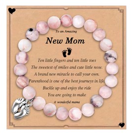 New Mom Christmas Gifts,Mommy to Be Bracelet GiftPregnancy Gifts for First Time Moms for Moms to Be Gifts for Women After Birth(New Mom)