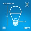 iGoto F3P20107 Pack de 3 Focos 7w A55 Luz Calida