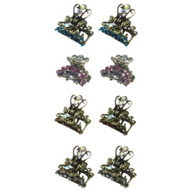 Set of 8 JCGY Mini Hair Claws Tiny 1.13" Metal Claw Clips LPW864175-1-8d2