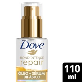 DOVE Óleo + Sérum Bifásico para Cabello Bond Intense Repair. Con Textura Liviana y 7% Péptido Complex. Reduce 91% Puntas Abiertas y Controla el Frizz 