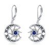 ZPMMPZ September Birthstone Earrings 925 Sterling Silver Birthstone Earrings Sun