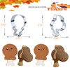 2 Pcs Thanksgiving Turkey Leg Cookie Cutters Set, Chicken Leg
