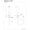 Kingston Brass Gourmetier KBS758SP Kitchen Faucet Sprayer with Hose, White