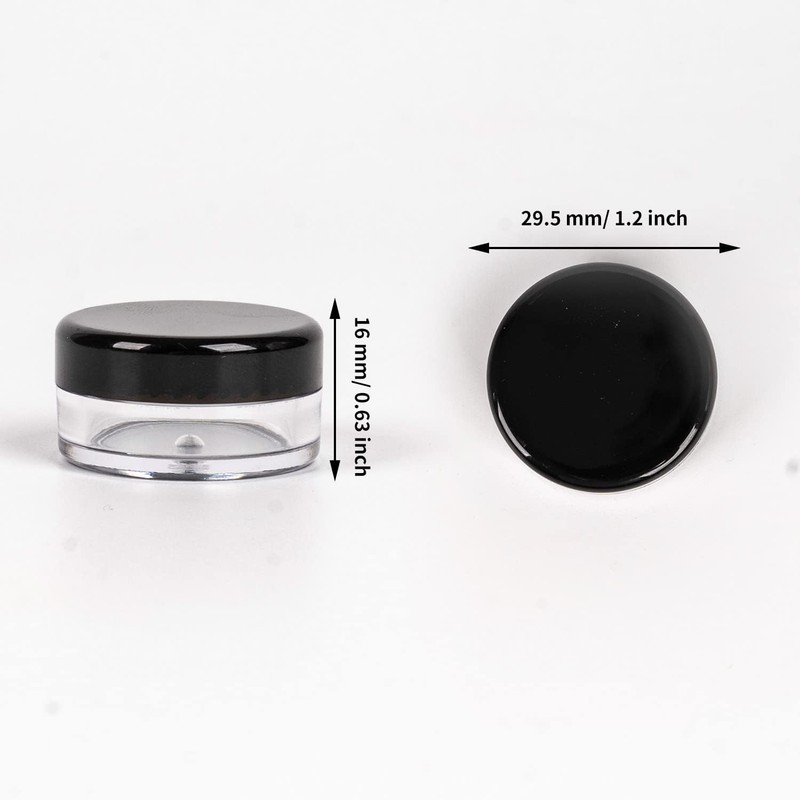 Pack of 70 5 ml small jars with lids, cosmetic