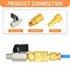 GASHER 1PCS 1/4 Inch Mini Brass Ball Valve Shut Off