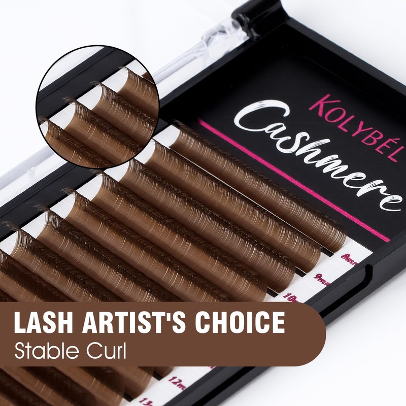 Kolybel Colored Premium Eyelash Extensions 0.07 C Curl 8-16mm Mixed