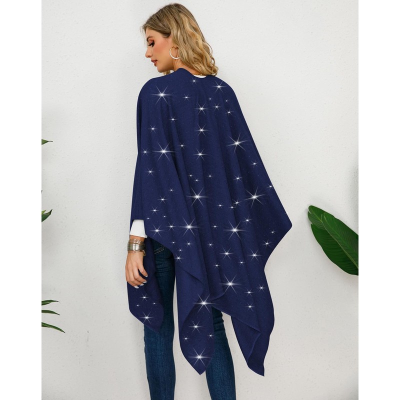 REEMONDE - Manta de viaje para mujer, con estrás abiertas,