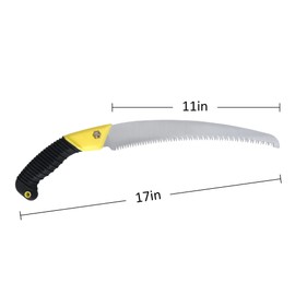 Byhagern Hand Saw for Trees | Curved Blade Pruning Saw | 11 Inch Long Blade Hand Saw with Scabbard | Best for Wood Camping, Gardening, Cutting Wood.