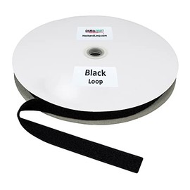 DuraGrip® Brand - 1" Black Loop Sew-On | Loop Side Only, Hook Side Sold Separately