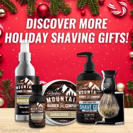 Men's Shave Gel - Clear Shaving Gel So You Can See Where You Are Shaving – For Full Shaves and Tightening Beard Lines - 8oz by Rocky Mountain Barber Company