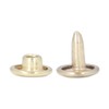 500set Metal Studs Rivets 8mm DIY Iron Double Flat Uniform