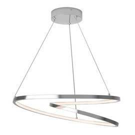 artika Salto 26W LED Modern Pendant Light Fixture, Chrome Finish Ideal for Dining Room, Stairway - 1275 Lumens, Tunable White Light Technology 2700-3700-5000 Kelvin