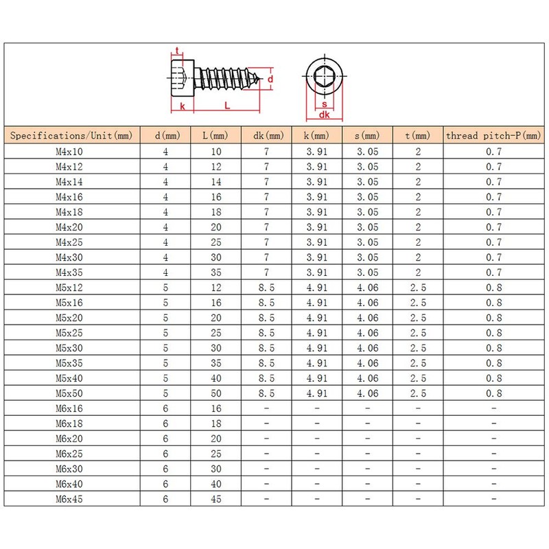 Yudesun Fasteners Tools Nails Screws - Hardware Self Tapping Screws