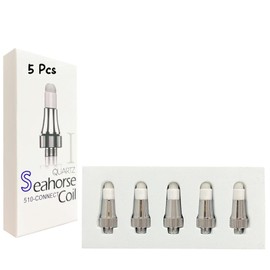 5Pcs Seahorse Tips Ⅰ/1.0 Accessories Creative for Pen Pro Plus Coil Soldering Iron Welding Replacement Parts，Ceramic Heating Head Quick Heating Tool, Compatible with 510 Thread