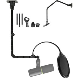 Ceiling/Wall Microphone Mount Holder Stand Compatible with Shure SM58 MV7X SM7DB MV6 PGA48 MV7+ SM57 SM4 Microphones