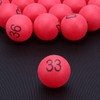 Orange Tennis Balls 100 Pieces Numbered Balls, 1-100 Balls Table