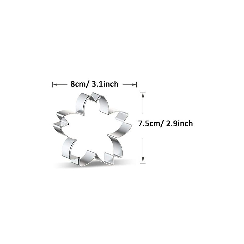 WJSYSHOP Cherry Blossoms Flower Cookie Cutter - B