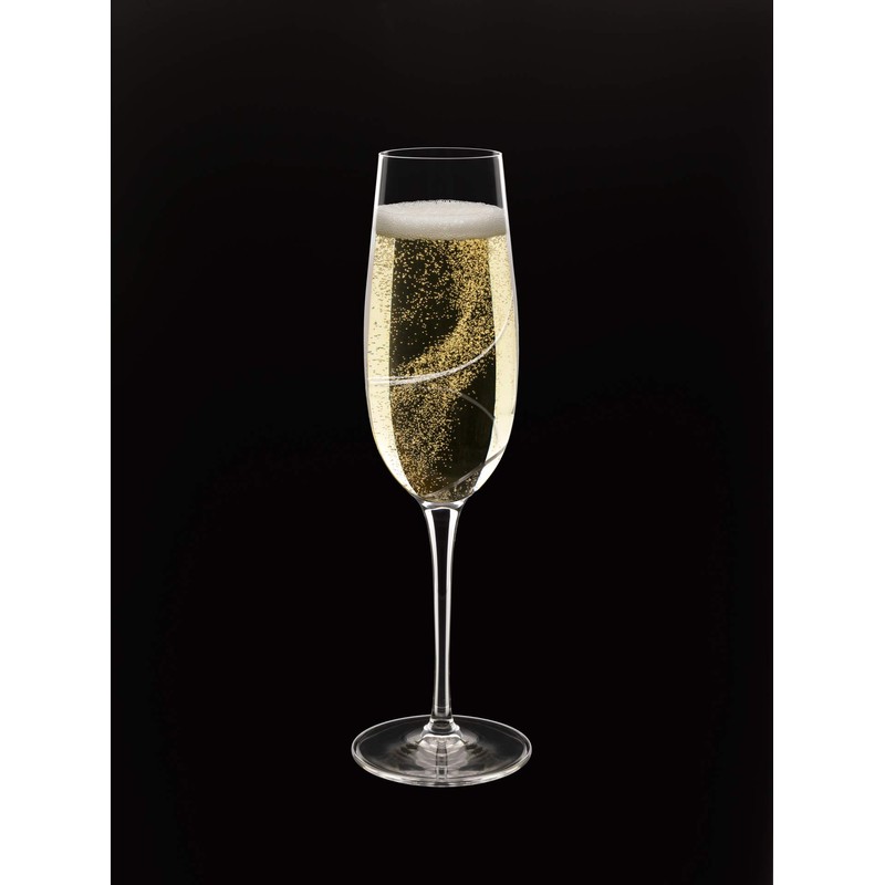 Luigi Bormioli Aero 8 oz Flute for Sparkling Wine/Champagne/Prosecco/Cava/Lambrusco Glasses