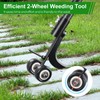 ETICSIPA Crack Weeder Tool with Wheels 5.5FT Metal Crevice Weeding