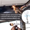 Kingdder 2 Pcs Circular Inspection Mirrors Magnetic Base Welding Mirror