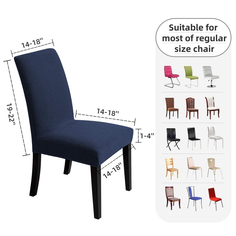 Chair Covers for Dining Room - Stretch Chair Slipcovers for