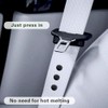 4-Piece Universal Car Seat Belt Stopper Kit - Prevents Slippage