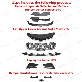 NAYSON For Cruze 2016-18 Bumper Grille/deflect