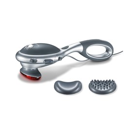 Beurer MG70 Aparato de Masaje con Infrarrojos, Masaje Percutivo Relajante con Mango Desmontable, Intensidad Regulable y Cabezales Intercambiables...  