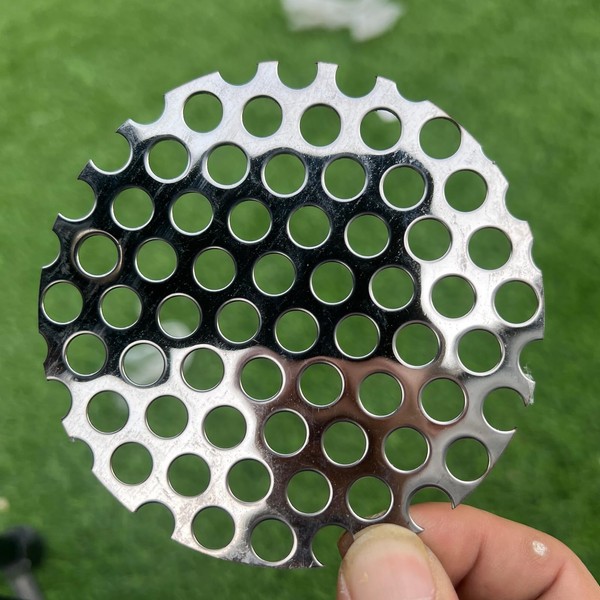 FengYoo 4" Diameter Round Slices Perforated Metal Sheets 19 Gauge