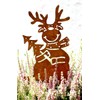 LB H&F Lilienburg Reindeer Christmas Decoration Elk Rust Metal Garden