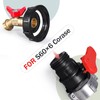 UMETASS IBC Tote Valve, 2.95" Coarse Thread IBC Tote Adapter,