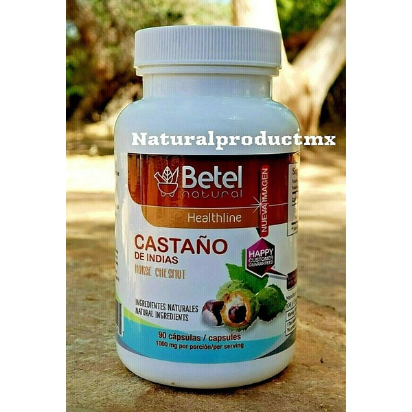 Castano de Indias ✅ Horse Chestnut Premium 1000 mg Betel Natural 90 Capsules