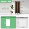 Dynamene Extra Long Shower Curtain - 96 Inch Long Waffle