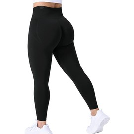 ZAAYO Women's Gym Leggings, Sports, Booty Scrunch Butt, High Waist, Seamless Yoga Trousers