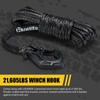 BUNKER INDUST 1/4" x 50' Synthetic Winch Rope Kit,11023LBS Winch