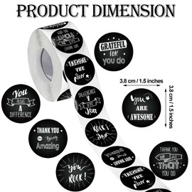 1000 Pcs Kudos Appreciation Stickers Retro You are Awesome Thanks for Being Amazing You Make a Difference Envelope Seals for Graduation Employees Nurses Teacher Appreciation(Chalkboard)