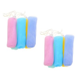 Housoutil Sponge 10pcs Foaming Soap Mesh Bag Tub Clean Body Scrubber
