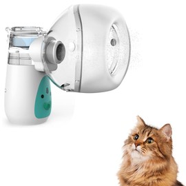 FURGUARD Katzenvernebler, Haustiervernebler und Inhalationsmaske für Katzen, geräuscharm, geeignet für Katzen und Welpen, Grün (S)