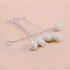 5Pcs White DIY Crafts Projects Wool Ball Brush Leather Dye