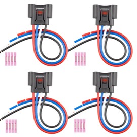Svicari 4PCS Ignition Coil Connector Harness Wiring Pigtail Fit for Toyota Camry Corolla Highlander Matrix RAV4 for Lexus HS250h with 16PCS Heat Shrink Butt Connectors OE# 90980-11885 90919-02240