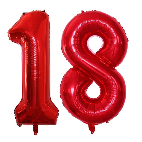 GOER Number 18 Balloons for 18th Birthday Sweet 18 Party