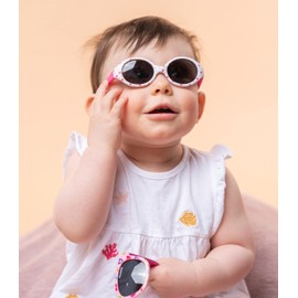 Kiddus Baby Comfort Polarised Sunglasses for Boys and Girls / Age 6 Months and Above / UV400 Sun Filter / Adjustable Elasticated Strap / Flexible, Safe, Comfortable and Impact-Resistant / Case Included -