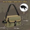 Trahzia Small Canvas Tool Pouch with Zipper, 12 Inch Tool